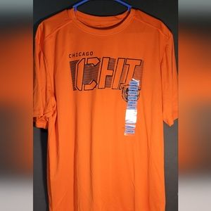 Chicago Bears Dri-fit Shot Sleeve Shirt Orange Size L CHI NWT